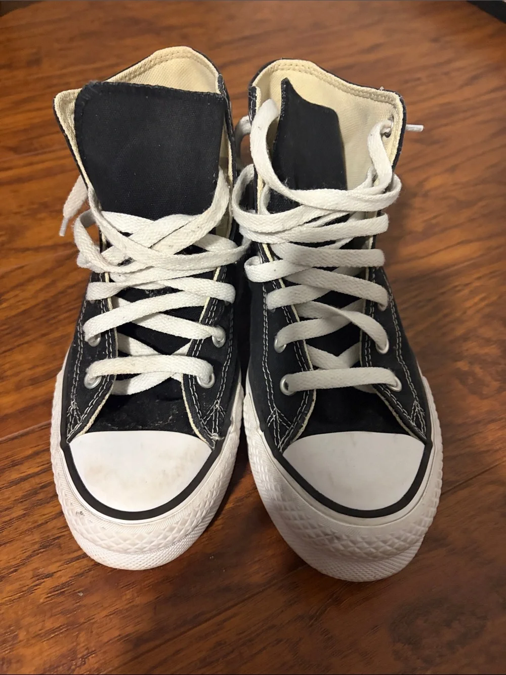Converse Kids' Black High-Top Sneakers with White Accents